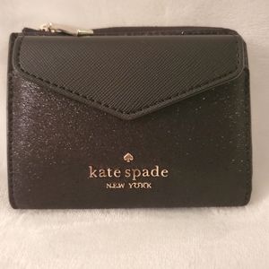 Kate Spade Black Glitter Wallet